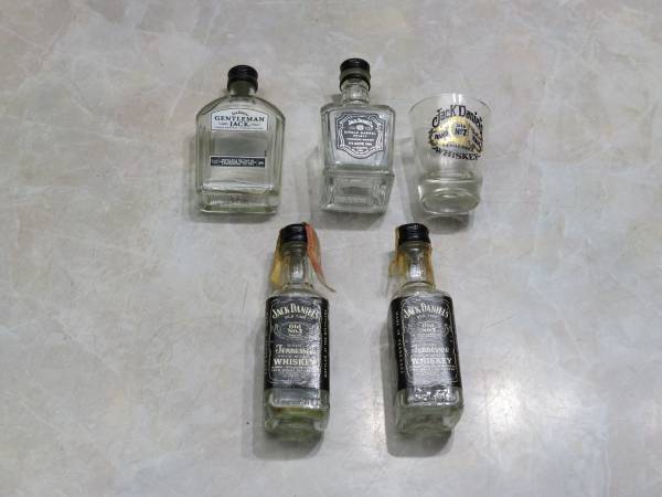 Miniature Bottles & Shot Gass 1