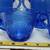 5 Hazel Atlas Glass Co. ROYAL LACE Pattern Creamer Sugar Cups Blue 4 thumbnail