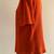 Orange Handmade Crochet Knit  Buttoned Top for Women Short Sleeve 3 thumbnail