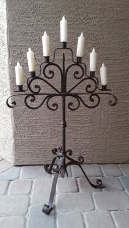 7 Stick Iron Candelabra 1