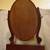 Vintage 1980s Mahogany Vanity Table with Oval Mirror & Single Drawer - 3 thumbnail