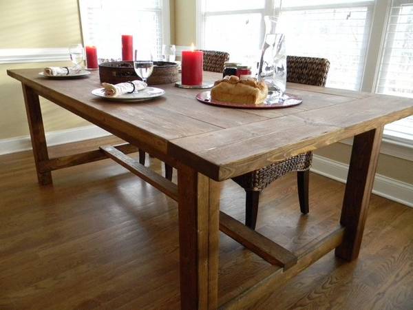 Solid Wood Dining & Cantina Table - FREE DELIVERY 1