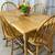 Solid Wood Dining Table With 4 Spindle Back Chairs 11 thumbnail