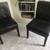 Two Matching Black Accent Chairs 2 thumbnail