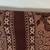 3 1/2 Yards Cotton Fabric, Chocolate Brown & White Unusual Design 4 thumbnail