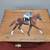 Secretariat Horse Racing Painted Wood Cabinet Table Stand 5 thumbnail