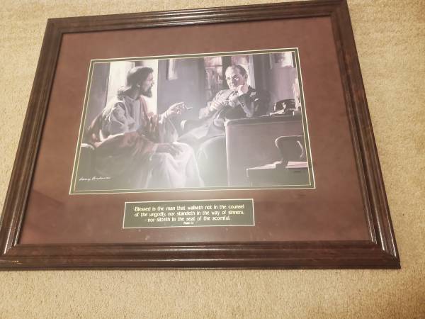 Harry Anderson Divine Counselor Jesus Religious Christian Art Framed 1