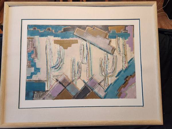 Large Cactus Painting 1