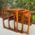 1960s Mid Century Nesting Tables Set of 3 7 thumbnail