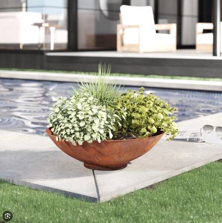 Veradek Mason Series Corten Steel Bowls (2) 1