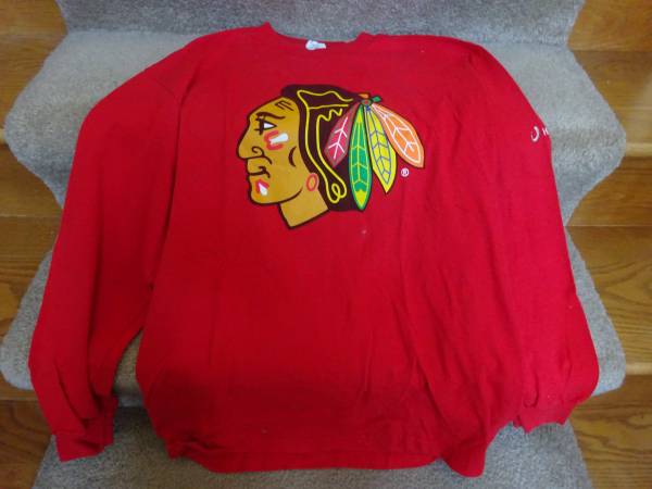 Men's long sleeve Chicago Blackhawks shirt 1