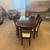 Espresso color Dining Set Table with 6 Chairs 2 thumbnail