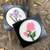 Vintage Pair Of 3D Flowers Carved Wood Wall Decor 8 thumbnail