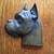 Vintage Brass Bust of Boxer Dog on Solid Oak Wood 2 thumbnail