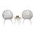 New 3-Piece Bistro Set Outdoor All Weather Woven Rope Chair 1 thumbnail