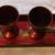 VINTAGE JAPANESE SAKI TRAY AND SIX SHOT GLASSES 2 thumbnail