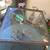 Rustic rusty sturdy wrought iron plant stand with glass top 8 thumbnail