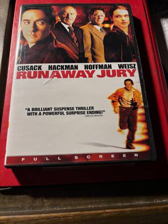 Gene Hackman Duston Hoffman Rachel Weisz "Runaway Jury" used dvd 1
