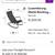 BLACK 3 PIECE METAL ROCKING CHAIRS AND TABLE 2 thumbnail