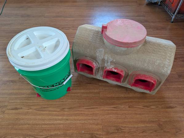 Chicken waterer and Feeder 1