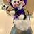 ANNALEE HALLOWEEN MOUSE IN PURPLE CARRYING SKULL ON STICK WITH BLACK K 1 thumbnail