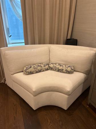 Crate and Barrel - Half circle couch 1