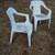 2 CHILD CHAIRS Lawn Yard Furniture Patio Children Seat White Plastic 5 thumbnail