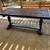 Rustic dining table, wood and steel. 3 thumbnail