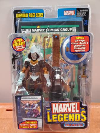 MARVEL LEGENDS TASKMASTER LEGENDARY RIDER SERIES TOYBIZ NIB NEW Sealed 1