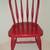 Small Wooden red chair 2 thumbnail