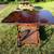 Beautiful Vintage Solid Wood Table with Fold Down Sides 21 thumbnail