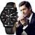 GENEVA Fashion Business Black Leather Quartz  Luxury Men's Wrist Watch 4 thumbnail
