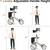 Luxury Rollator Walker, lightweight aluminum, 10" wheels, soft handles 3 thumbnail
