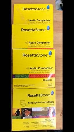 Rosetta Stone FRENCH Audio Companion CD Combo Set 1