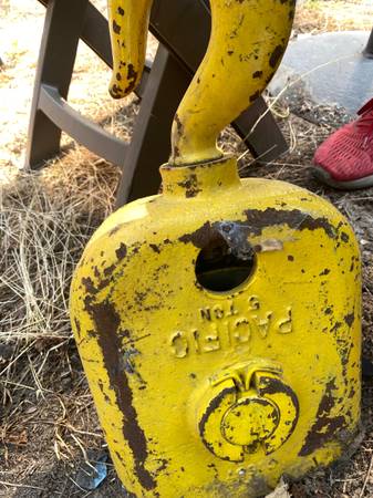 Crane rigging snatch box 5 ton 2 each 1