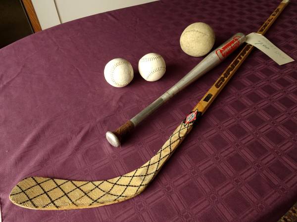 BASEBALL BAT, BALLS All from 1970s -80s 1