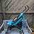 Clean Chicco Echo Stroller Bright Blue Rolls Well 4 thumbnail