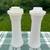 Vintage Tupperware White Hourglass Salt and Pepper Shakers 2 thumbnail