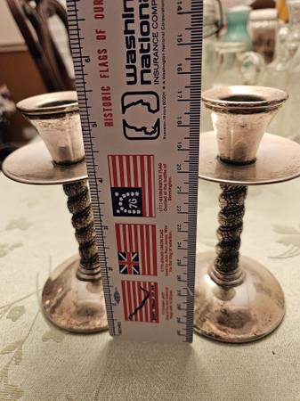 Silver candle holders 1