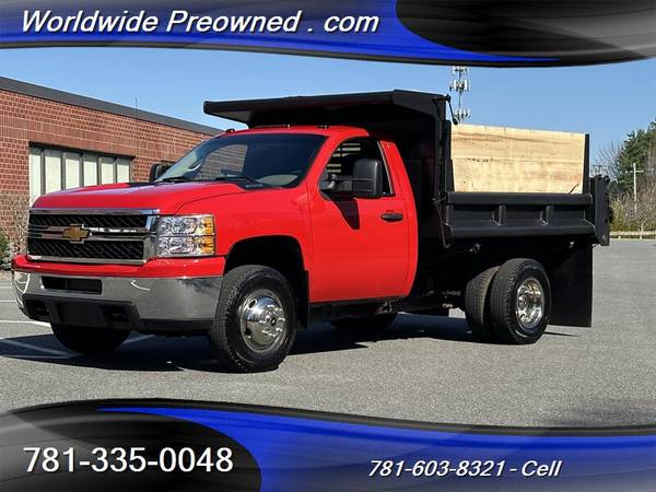 2013 Chevrolet Silverado 3500HD 4x4 Camión volquete 9' de largo 6.0L V8 #1468 - $23,900 (South Weymouth)63486394782979121