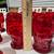 11 Viking Ruby Red MCM Georgian Honeycomb Glasses -Gorgeous 9 thumbnail