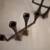 Dansk Scandinavian modern cast iron brutalist candelabras - one avail 4 thumbnail