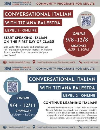 🇮🇹 Learn Italian This Fall – Online and In Person! 🇮🇹 1