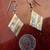 Sterling Silver Dangle Earrings with Natural Mother of Pearl Stones 2 thumbnail