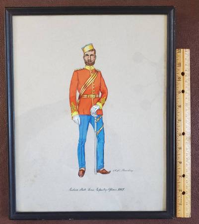 Albert Henry Bowling Original Watercolor. Circa 1970. Lot 2 of 5 1
