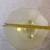 1930's Lancaster Glass Co. #868 Kay Pattern Frosted Yellow Footed Bowl 4 thumbnail
