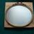 Mirror – glass oval golden frame 18 inches by 21 inches 1 thumbnail