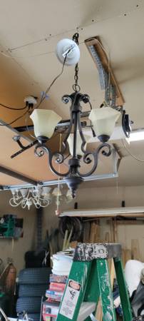 Three light chandelier 1