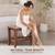 24" Solid Teak Shower Bench with Storage Shelf Water-Resistant 3 thumbnail