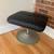 Mid Century Leather Ottoman Footrest Footstool 2 thumbnail